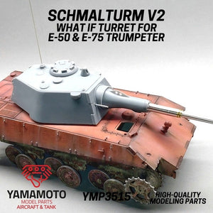 Yamamoto Model Parts YMP3515 SCHMALTURM V2 &amp;quot;WHAT IF&amp;quot; TURRET FOR E-50 &amp;amp; E-75 TRUMPETER 1/35 – zdjęcie 3