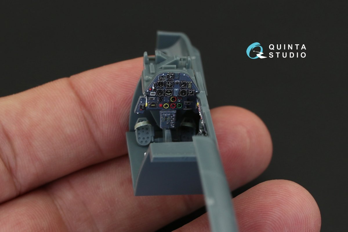Quinta Studio QD48087 Bf 109E-4/E-7 3D-Printed &amp;amp; coloured Interior on decal paper (for Eduard kit) 1/48 – zdjęcie 6