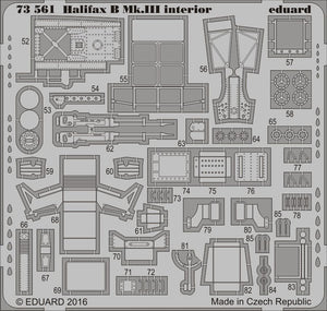 Eduard 73561 Halifax B Mk. III interior REVELL 1/72 – zdjęcie 2