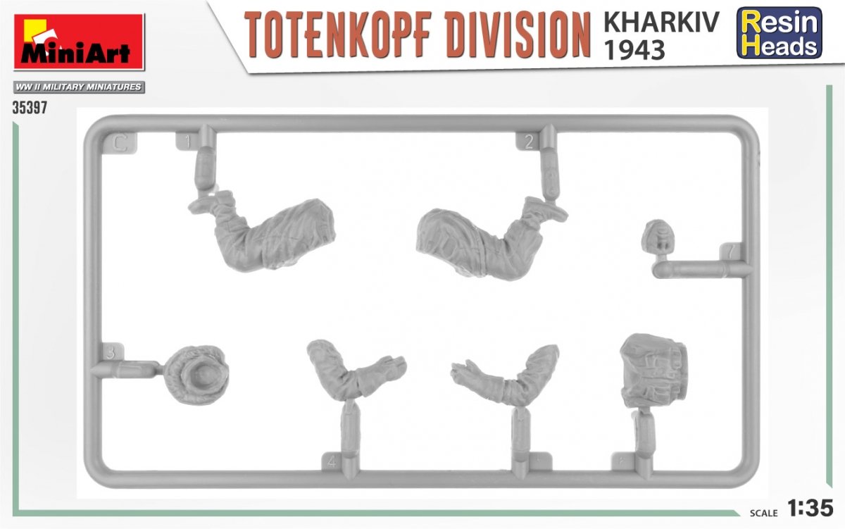 MiniArt 35397 TOTENKOPF DIVISION. KHARKOV 1943. RESIN HEADS 1/35 – zdjęcie 5