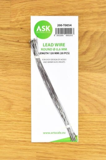 ASK T0054 Lead Wire Round Ø 0.6 mm x 120 mm (20 pcs)