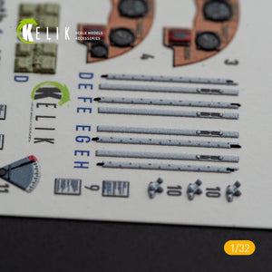 KELIK K32022 DH.81A Tiger Moth - Interior 3D Decal with 3D printed parts for ICM kit 1/32 – zdjęcie 4