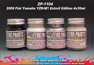 Zero Paints ZP-1104 Yamaha YZR-M1 2009 Team Fiat Estoril Edition Paint Set 4x30ml – image 2