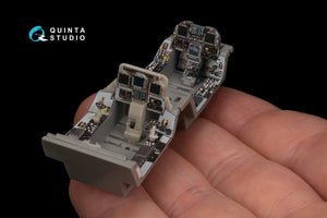 Quinta Studio QD48216 F/A-18D Late Intérieur imprimé en 3D et coloré sur papier décalcomanie avec pièces en résine (Kinetic) 1/48 – image 6