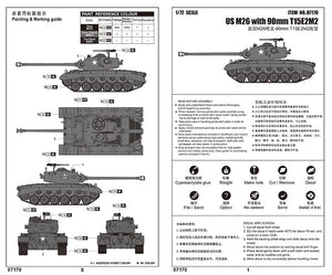 Trumpeter 07170 US M26 with 90mm T15E2M2 1/72 – image 3