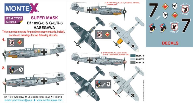Montex K32244 Bf 109G-6 & G-6/R-6 1/32
