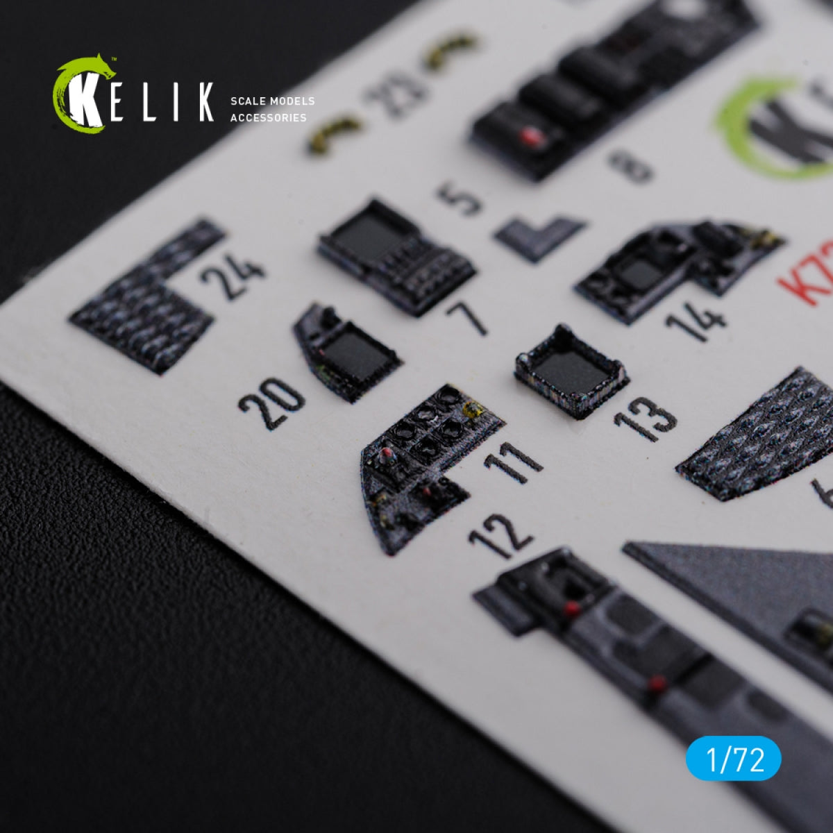 KELIK K72111 F-15E interior 3D decals for Academy kit 1/72 – image 8