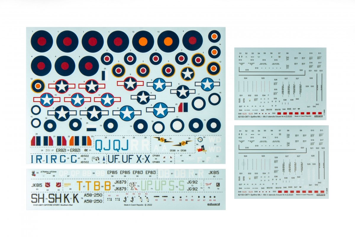Eduard 11157 SPITFIRE STORY: Southern Star DUAL COMBO 1/48 – zdjęcie 6