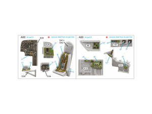 Quinta Studio QD72138 Bristol Beaufort Mk.I 3D-Printed coloured Interior on decal paper (Airfix) 1/72 – zdjęcie 2