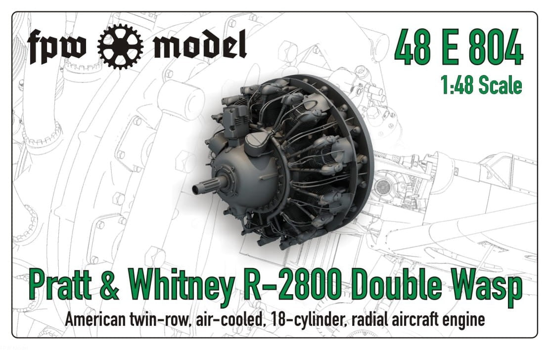FPW Model 48E804 Pratt & Whitney R-2800 Double Wasp (Fix) 1/48