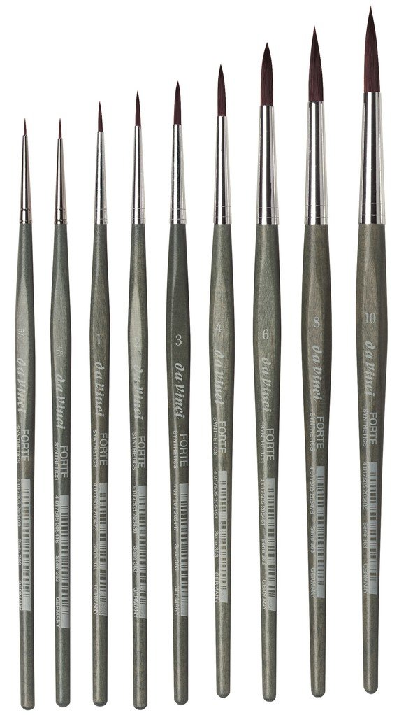 da Vinci 363/2 Pędzel FORTE Synthetics okrągły rozmiar 2 – zdjęcie 2