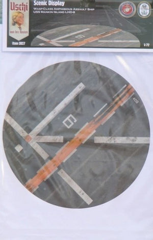 Uschi van der Rosten 3027 Scenic Display &amp;#39;Makin Island LHD-8&amp;#39; Wasp Class circular 1/72