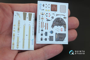 Quinta Studio QD32029 Bf 109G-6 3D-Printed &amp;amp; colored Interior on decal paper (for Revell kit) 1/32 – image 2
