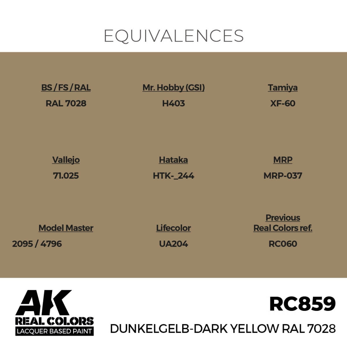 AK Interactive RC859 Dunkelgelb-Dark Yellow RAL 7028 17 ml – image 3
