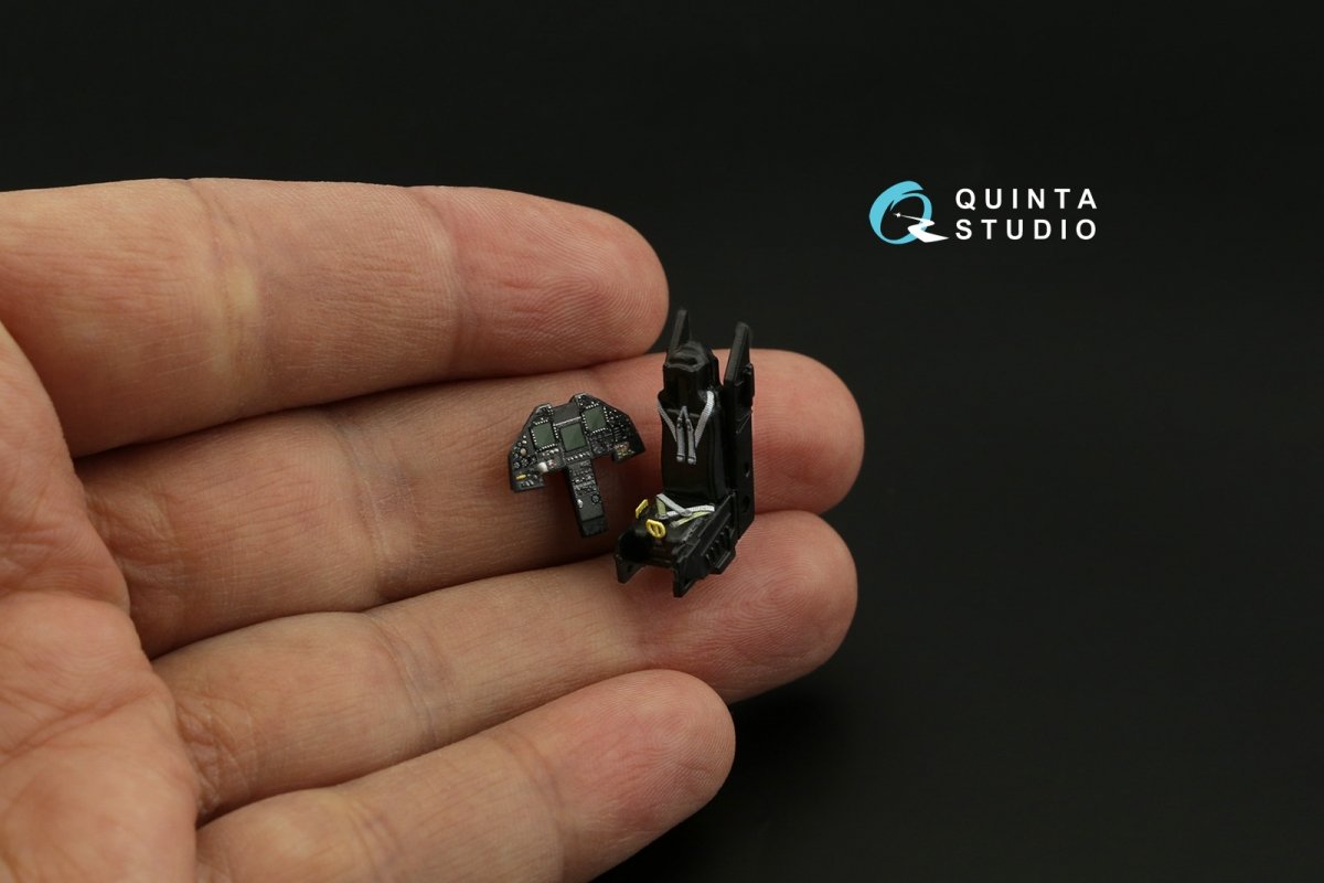 Quinta Studio QD72067 F-117A 3D-Printed &amp;amp; coloured Interior on decal paper (Hasegawa) 1/72 – zdjęcie 8