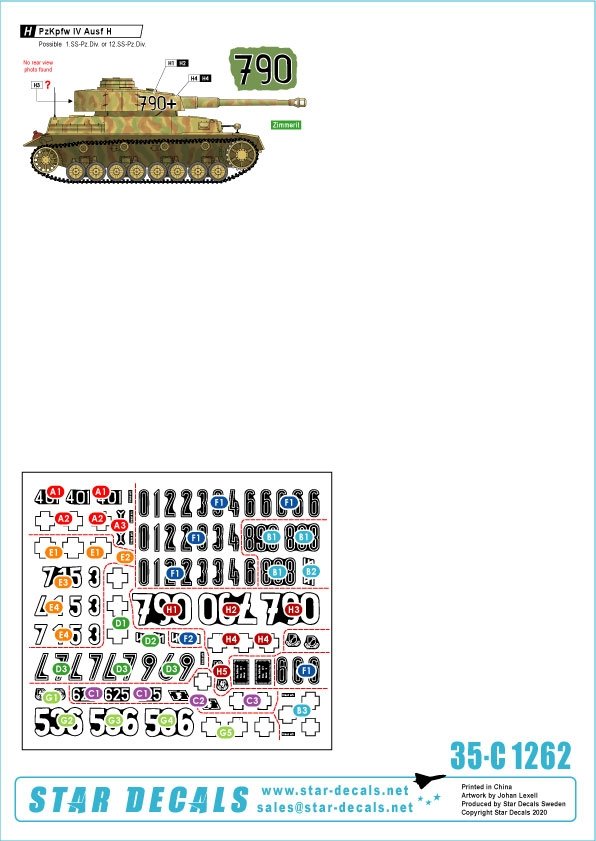 Star Decals 35-C1262 PzKpfw IV in Normandy and France # 2 1/35 – zdjęcie 2