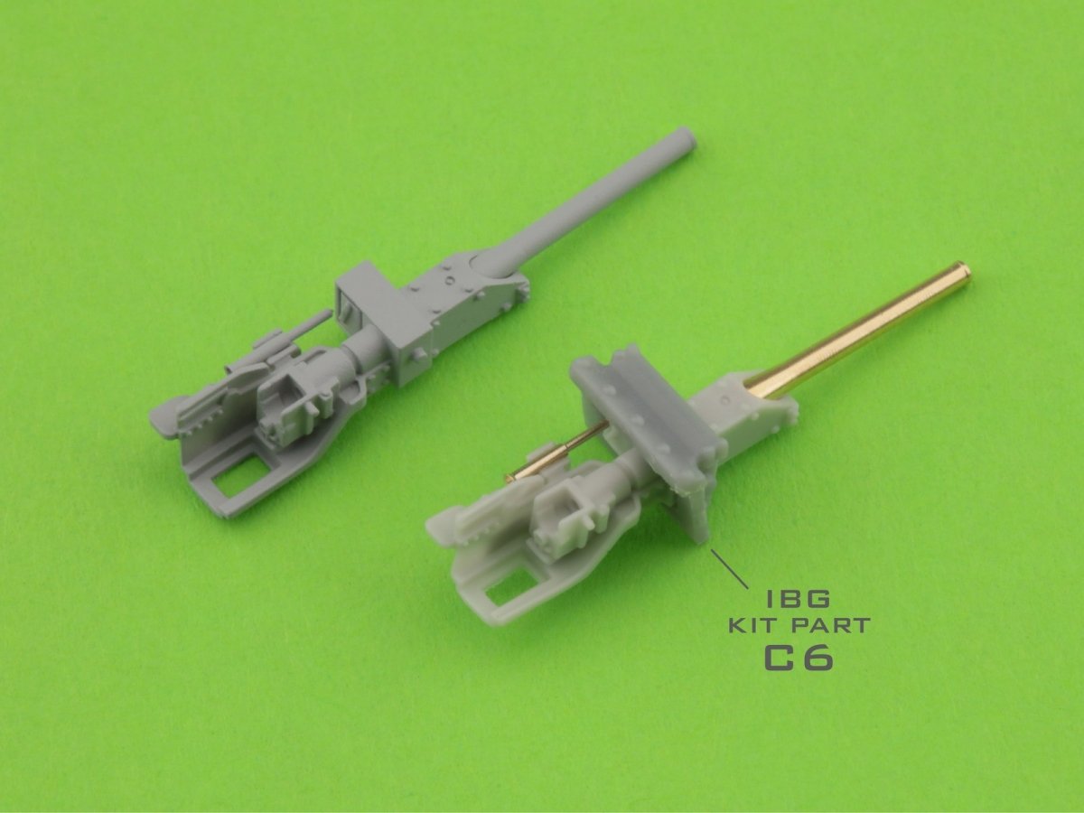 Master GM-72-015 Type 95 Ha-Go - 37 mm Type 94 gun barrel with resin mount (for IBG model) 1/72 – image 4