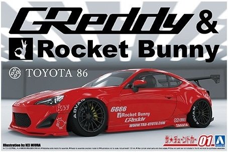 Aoshima 06186 Toyota 86 &amp;#39;12 GReddy&amp;amp;Rocket Bunny Enkei Ver. (Toyota) 1/24