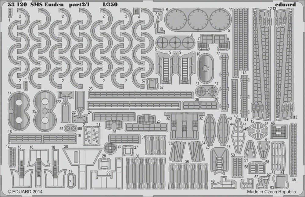 Eduard 53120 SMS Emden part 2 REVELL 1/350 – image 2