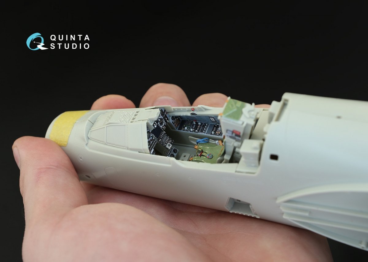 Quinta Studio QD32009 Mirage 2000C 3D-Printed &amp;amp; colored Interior on decal paper (for Kitty Hawk kit) 1/32 – image 10