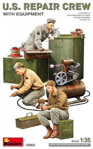 MiniArt 53004 U.S. Repair Crew with Equipment 1/35