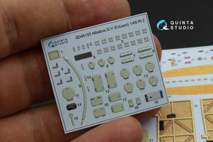 Quinta Studio QD48193 Albatros D.V 3D-Printed &amp;amp; coloured Interior on decal paper (Eduard) 1/48 – zdjęcie 4