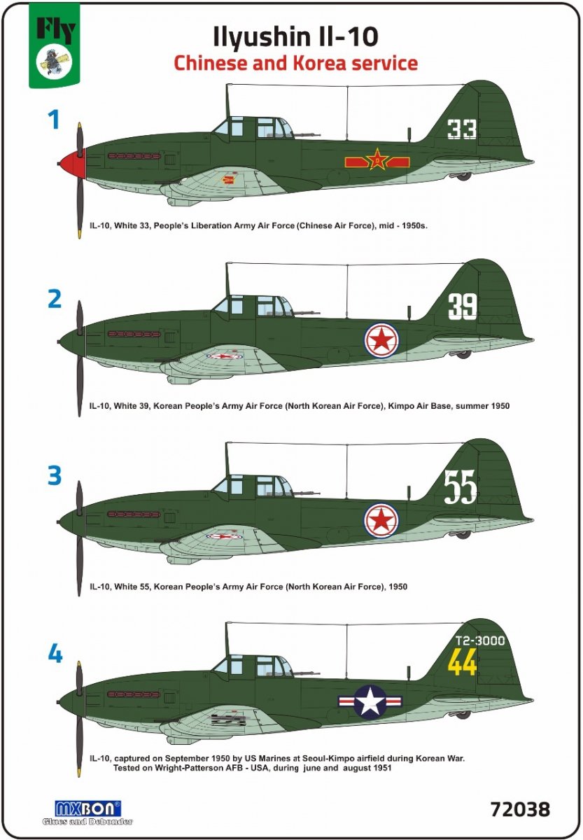 Fly 72038 Ilyushin Il-10 Chinese and Korea service 1/72 – zdjęcie 2
