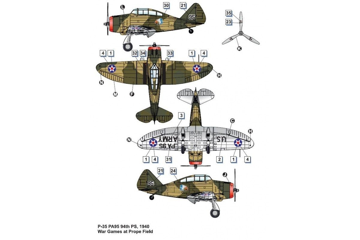 Dora Wings 48012 Seversky P-35 1/48 – zdjęcie 4