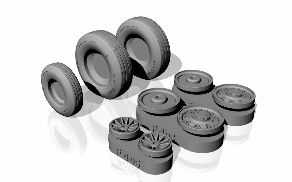 Armory Models AW48313 F-105 Thunderchief wheels w/ weighted tyres 1/48