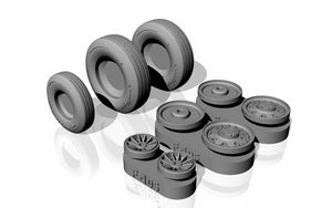 Armory Models AW48313 F-105 Thunderchief wheels w/ weighted tires 1/48