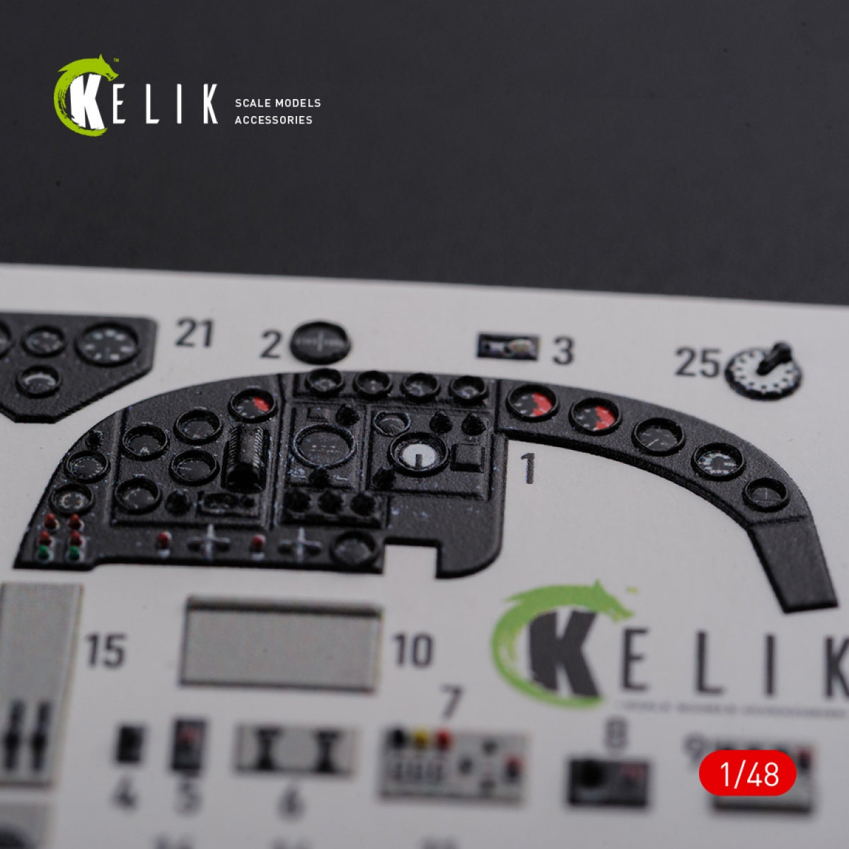 KELIK K48085 KI-21 interior 3D decals for ICM kit 1/48 – zdjęcie 4