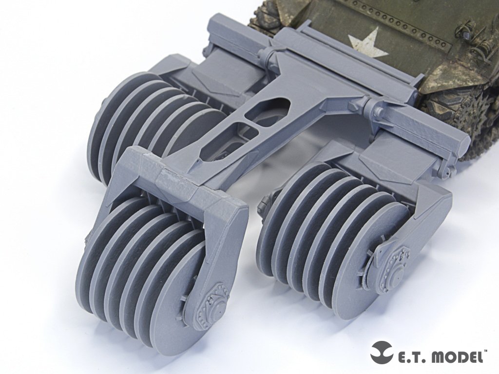 E.T. Model P35-041 WWII US ARMY T1E1 &amp;quot;Earthworm&amp;quot; Mine Exploder (for Late M32B1 Hull) ( 3D Printed ) 1/35 – zdjęcie 5
