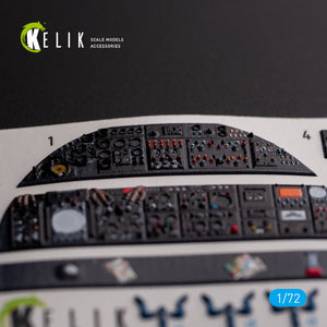 KELIK K72136 AVRO VULCAN B.2 Rear cockpit - interior 3D decals for Airfix kit 1/72 – zdjęcie 2