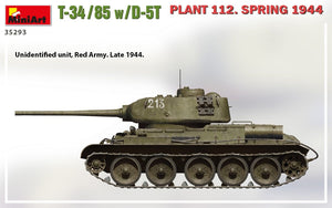 MiniArt 35293 T-34/85 w/D-5T PLANT 112. SPRING 1944 1/35 – zdjęcie 4