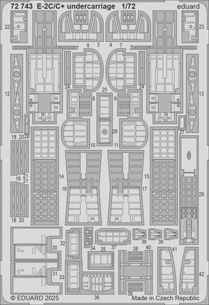 Eduard 72743 E-2C/ C+ undercarriage Heller 1/72