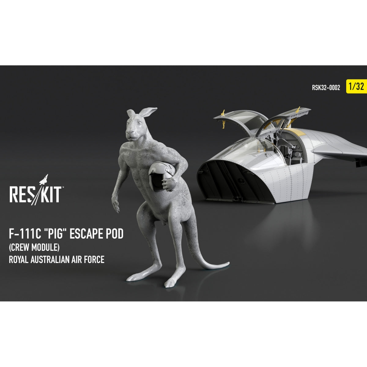 RESKIT RSK32-0002 F-111С "Pig" Escape Pod (Crew Module) Royal Australian Air Force - resin model kit 1/32