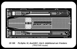 Aber 35189 German medium tank Pz.Kpfw. IV, Ausf.B/C - vol. 2 - additional set - fenders 1/35 – image 3