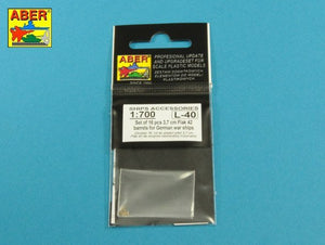 Aber 1/700L-40 Set of 16 pcs 3.7 cm Flak 42 gun barrels for German war ships 1/700 – image 4