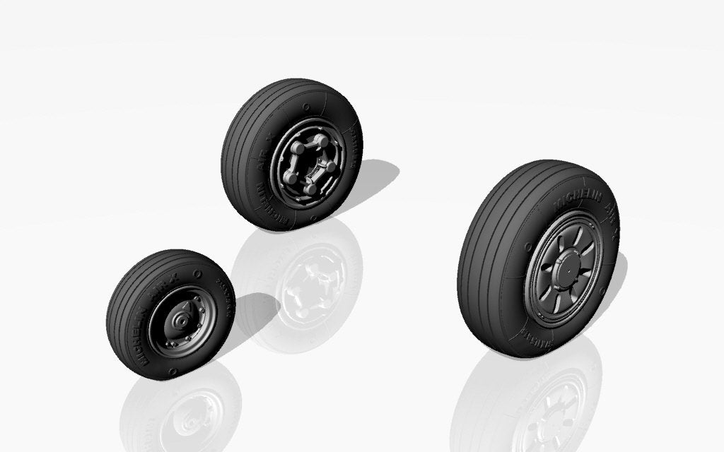 Armory Models AW48314 F-22 Raptor wheels w/ weighted tires 1/48 – image 4