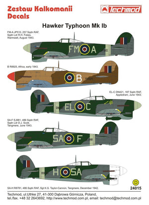 Techmod 24015 Hawker Typhoon Mk Ib 1/24 – zdjęcie 2