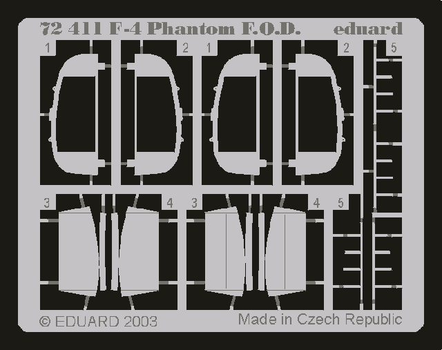 Eduard 72411 F-4 FOD 1/72 HASEGAWA