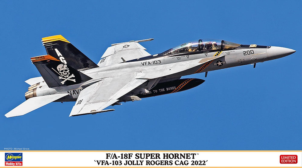 Maquette Plastique D’avion F/A-18F Super Hornet « VFA-103 Jolly Rogers 75 Eme Anniversaire 148 07552 23607 Maquette Plastique D’avion F/A-18F Super Hornet « VFA-103 Jolly Rogers 75 Eme Anniversaire 148 07552 23607