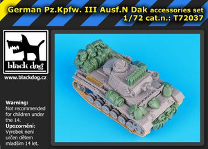 Black Dog T72037 German Pz.Kpw III Ausf.N DAK accessories set for Dragon 1/72 – image 5