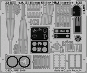 Eduard 32855 A. S. 51 Horsa Glider Mk. I interior 1/35 BRONCO – zdjęcie 2