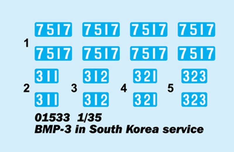 Trumpeter 01533 BMP-3 in South Korea service 1/35 – zdjęcie 5