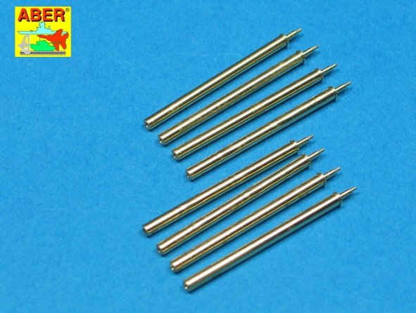 Aber A32109 Set of 8 turned cal .50 (12,7mm) U.S. Browning M2 barrels for P-47 Thunderbolt 1/32