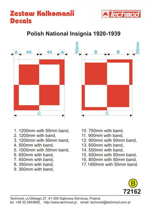 Techmod 72162 Polish Insignia 1920-39 1/72