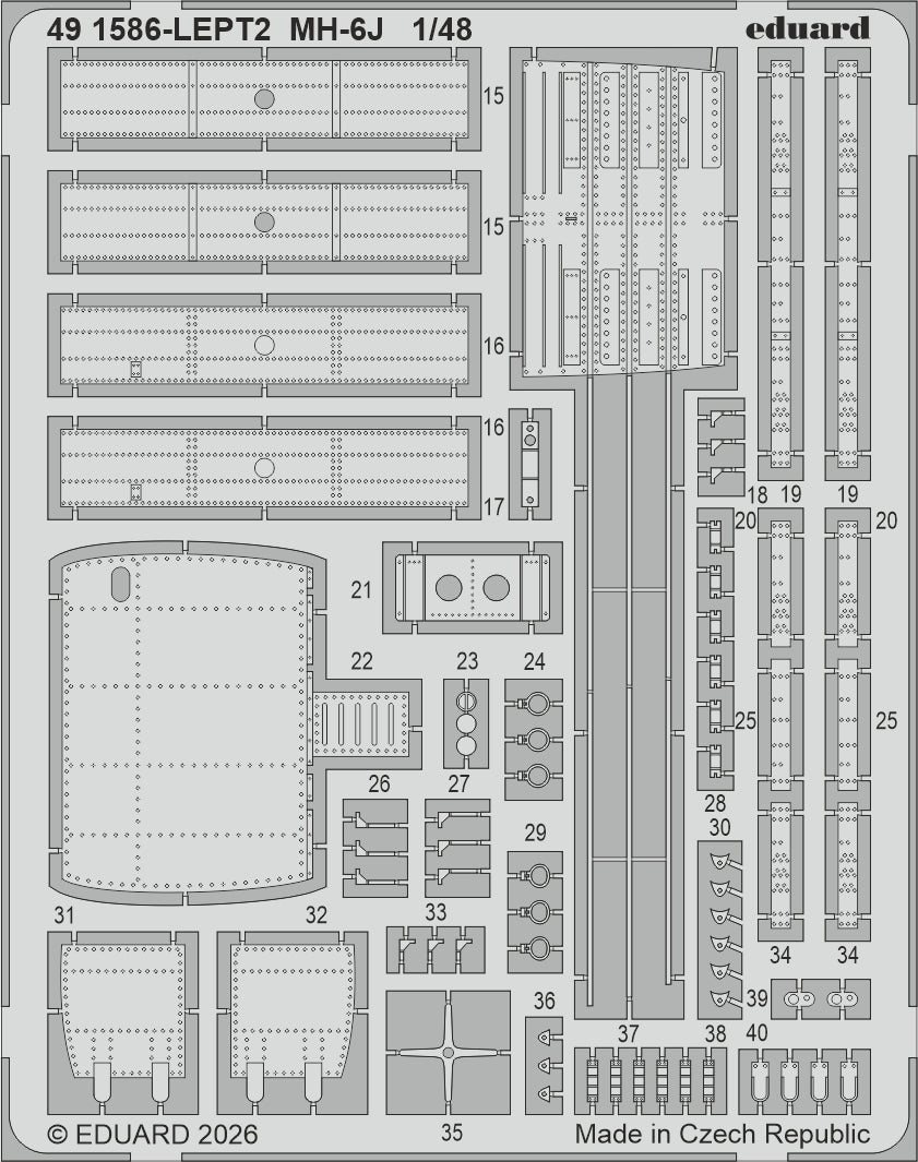 Eduard BIG49478 MH-6J for ICM 1/48 – zdjęcie 3