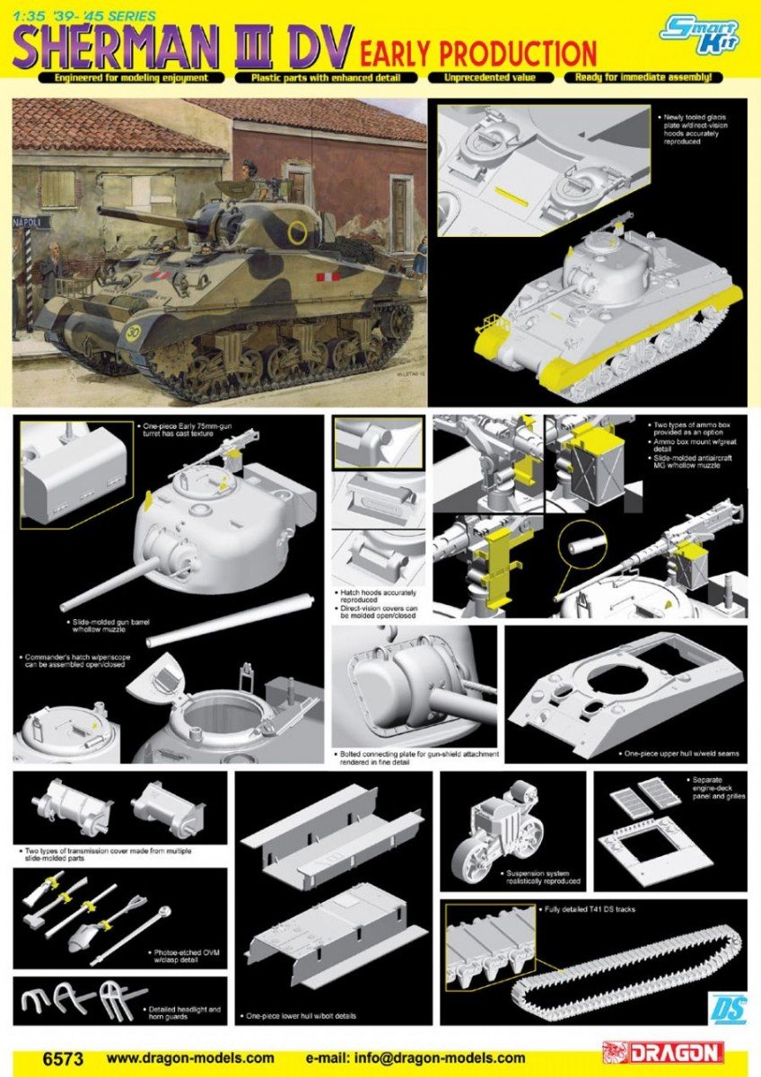 Dragon 6573 Sherman III DV, Early Production 1/35 – image 3
