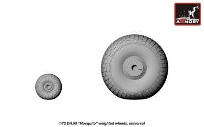 Armory Models AW72406 deHavilland DH.98 Mosquito wheels, “checkerboard” tire pattern, weighted 1/72 – zdjęcie 3